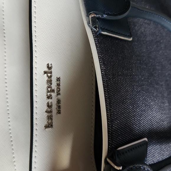 Kate Spade Bag | Kate Spade Cameron Denim Colourblock Satchel | blue/white - Picture 7 of 7
